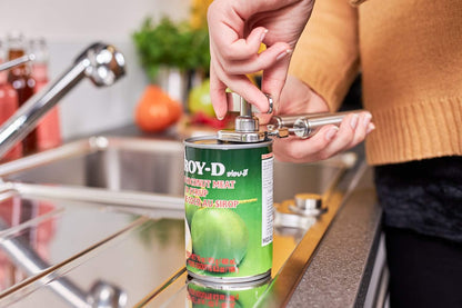 Rösle 12757 Stainless Steel Manual Can Opener with Pliers Grip Opens Can at Seam 7.9 in.