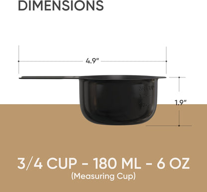 Color Up 2 Cup Measuring Cup, 480ml Stainless Steel Metal, Easy-Pour Spouts, Engraved Markings, Flat Base, Dishwasher Safe, for Dry and Liquid Ingredients