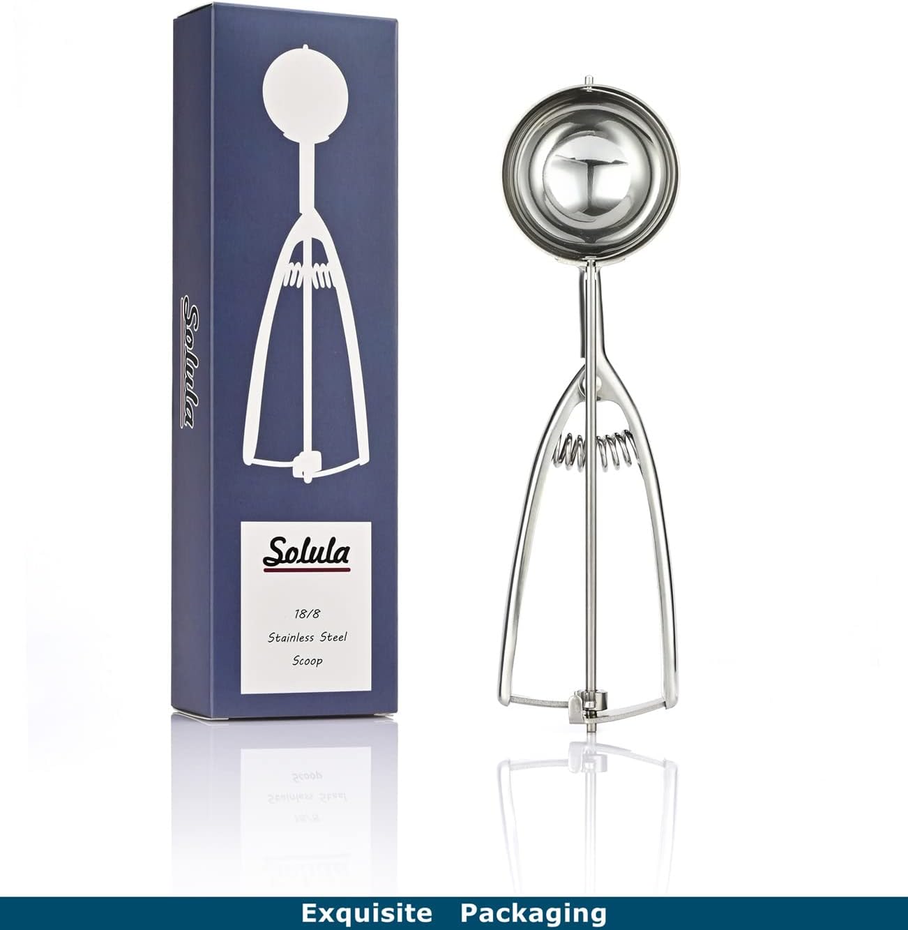 Professional 18/8 Stainless Steel Medium Cookie Scoop, Size 40