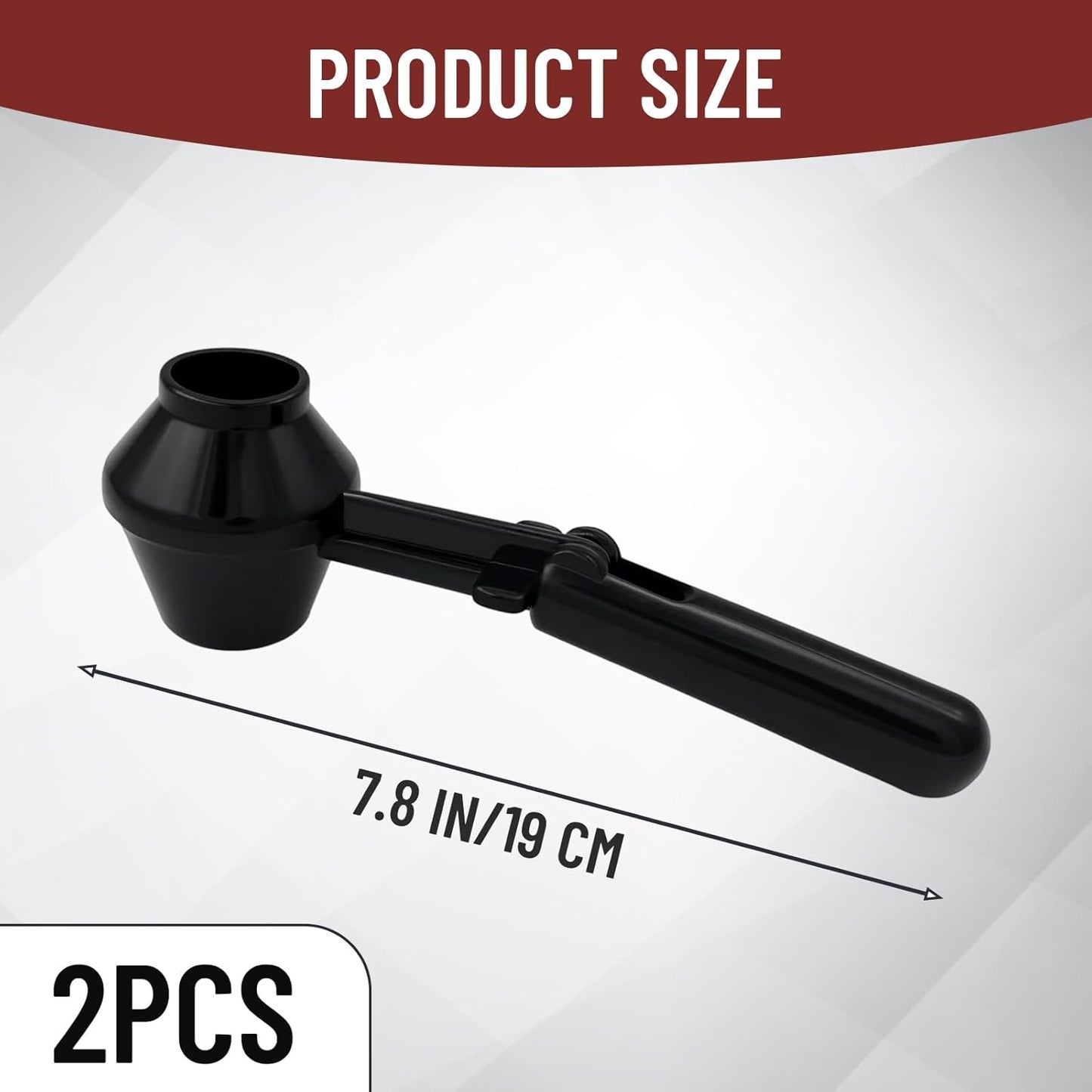 2 Pack Funnel Scoop for Powder, Protein Scoop Funnel,Coffee Powder Scoop with Durable ABS Material, Efficient Powder Transfer Tool for Kitchen and Gym