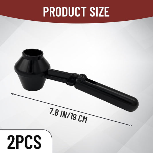 2 Pack Funnel Scoop for Powder, Protein Scoop Funnel,Coffee Powder Scoop with Durable ABS Material, Efficient Powder Transfer Tool for Kitchen and Gym