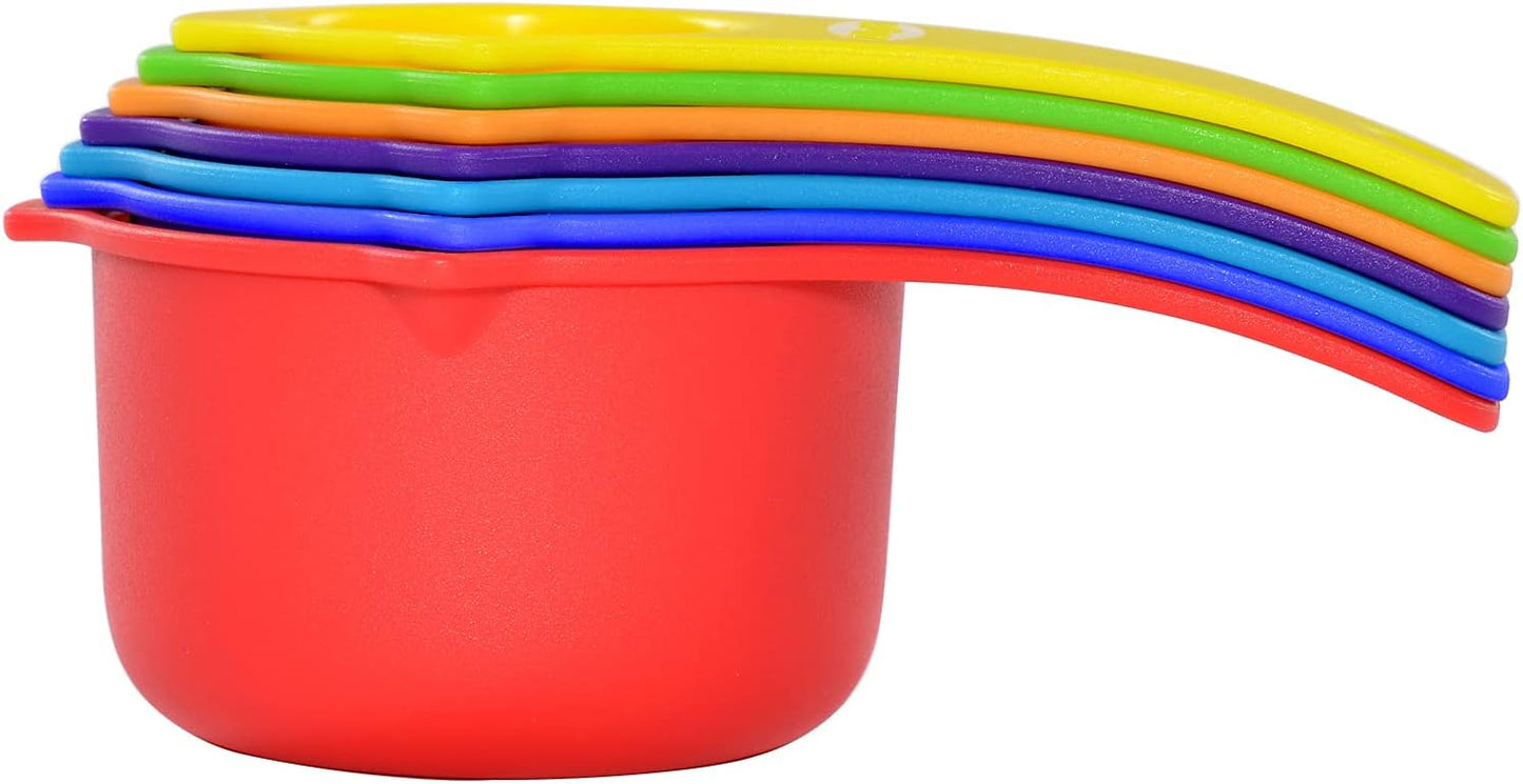 DOTINGHUX Plastic Measuring Spoons 8-Piece,Assorted Colors