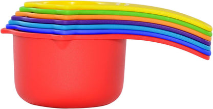 DOTINGHUX Plastic Measuring Spoons 8-Piece,Assorted Colors