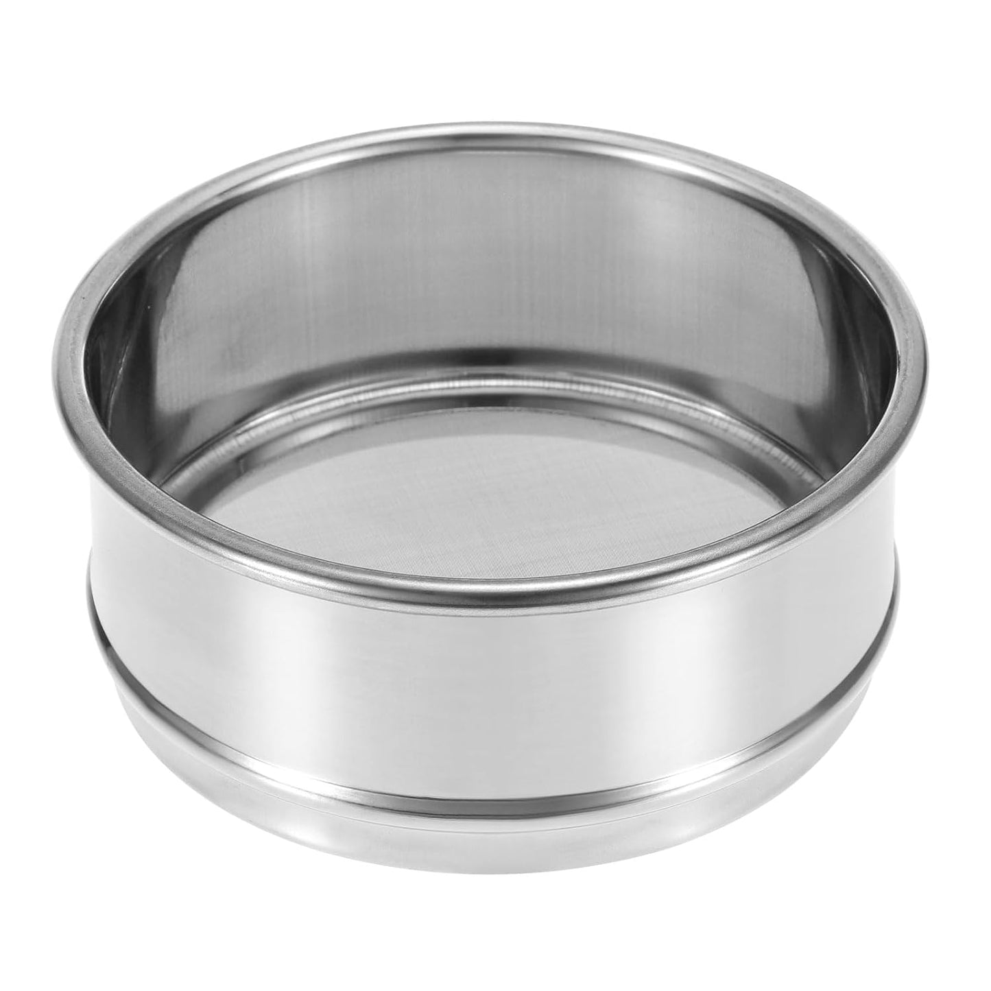 PATIKIL 150 Mesh Lab Sieve, 4" Diameter Test Sieve 304 Stainless Steel Wire Cloth (0.1mm) for Industrial Laboratory