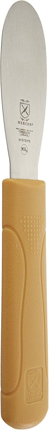 Mercer Culinary Millennia Bench Scraper, 5 7/8 Inch X 3 1/2 Inch Blade, Black Handle