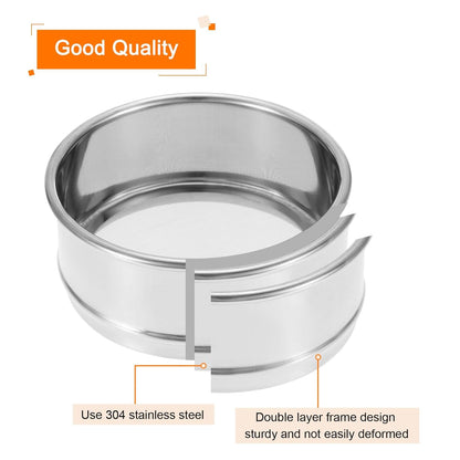 PATIKIL 150 Mesh Lab Sieve, 4" Diameter Test Sieve 304 Stainless Steel Wire Cloth (0.1mm) for Industrial Laboratory