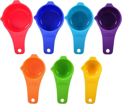 DOTINGHUX Plastic Measuring Spoons 8-Piece,Assorted Colors