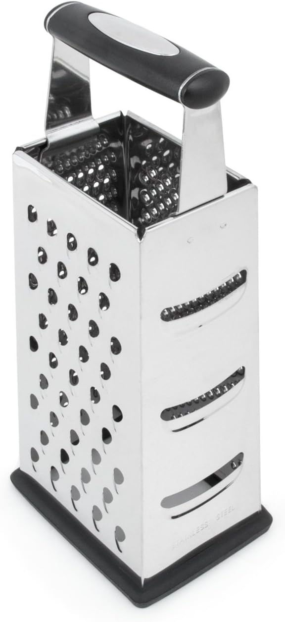 Fox Run 4-Sided Grater, Stainless Steel, 8-Inch
