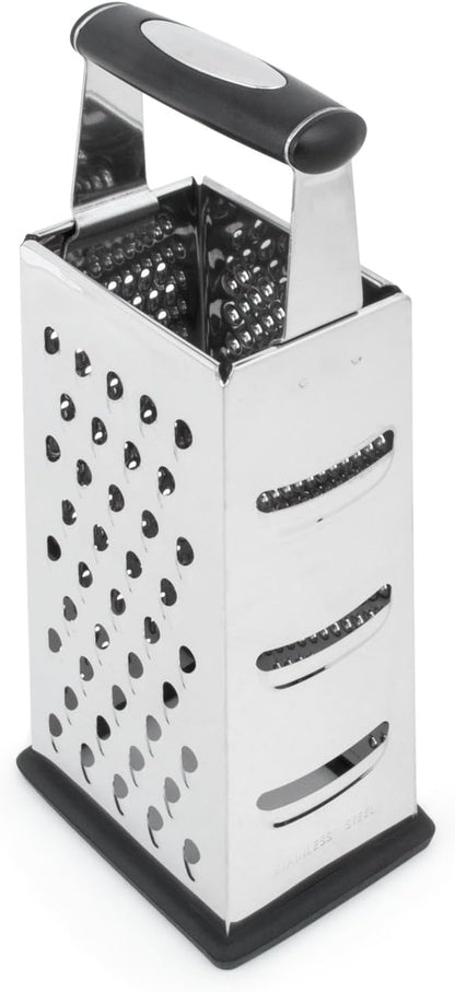 Fox Run 4-Sided Grater, Stainless Steel, 8-Inch