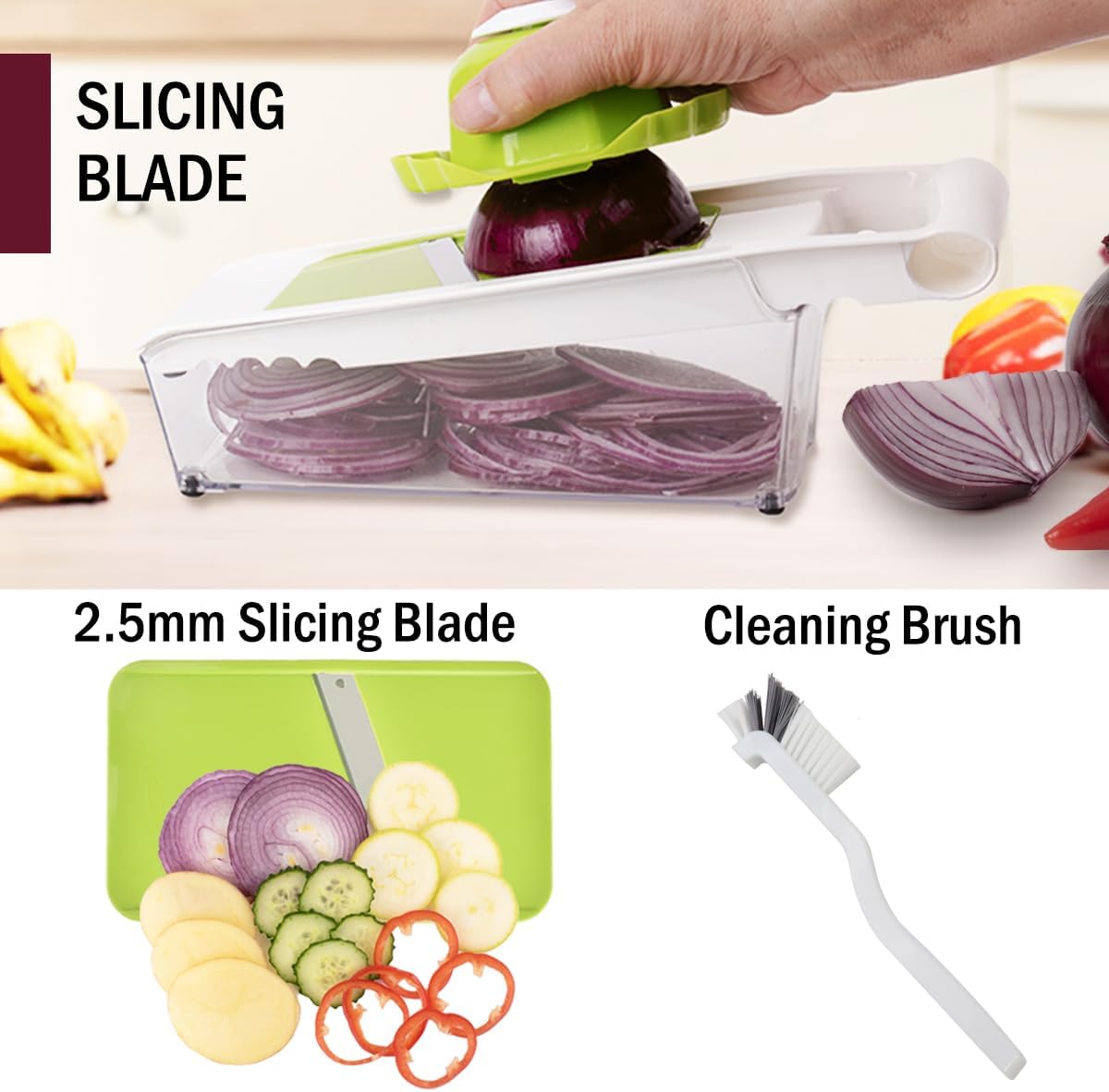 NACOLUS Cheese Grater with Container,5 In 1 Vegetable Slicer,Multi Purpose Graters for Kitchen, Easy to Clean Box Grater with Handle,Stainless Steel Cheese Shredder,Julienne Slicer