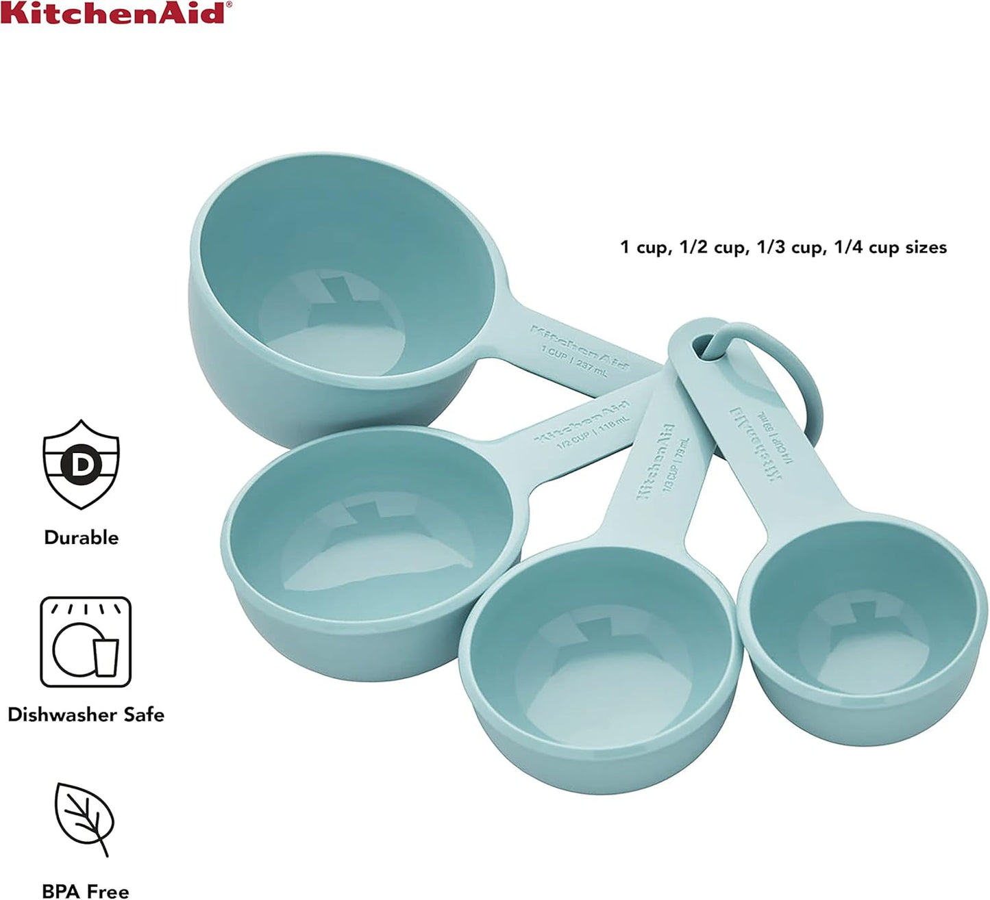 KitchenAid Universal Measuring Cup Set, 4-Piece, Pistachio