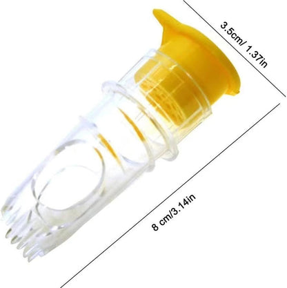 Screw Top Lemon Squeezer, Lemon Juicer Squeezer, Handheld Lemon Squeezer, Mini Manual Lemon Juicer with Lid (2, yellow/green)