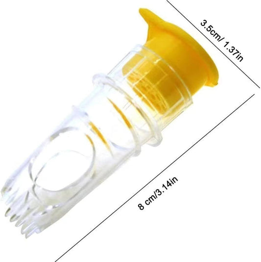 Screw Top Lemon Squeezer, Lemon Juicer Squeezer, Handheld Lemon Squeezer, Mini Manual Lemon Juicer with Lid (2, yellow/green)