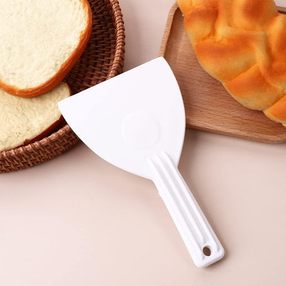 2PCS Plastic Dough Cutter,Bread Dough Trimming Scraper,Cake Pizza Spatula Cutter, Pizza Bread Bench with Handle Trimming Icing Baking Chopper