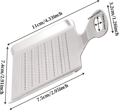 Stainless Steel Garlic Ginger Fruits Root Vegetable Grater Grinder Spoon for Kitchen (Small)