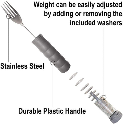 Rehabilitation Advantage Adjustable Weighted Tablespoon with Washer Center
