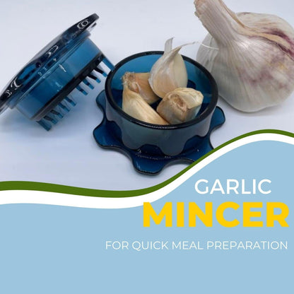 Angel’s Peel Lounge Grlic Mincer Manual Garlic for Quick Meal Preparation - Kitchen Tools for Mincing Grlic, Ginger, Herbs, Nuts (Clear Color)