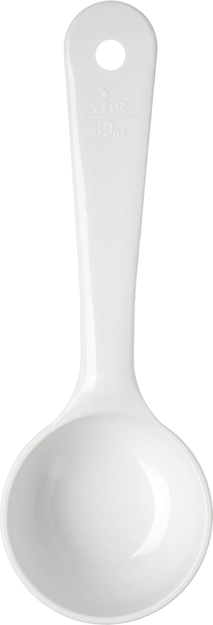 Carlisle FoodService Products 492104 Measure Miser Solid Measuring Spoon with Short Handle, 1 Ounce, Yellow