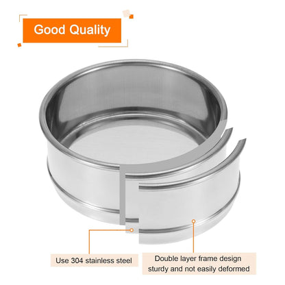 PATIKIL 150 Mesh Lab Sieve, 4" Diameter Test Sieve 304 Stainless Steel Wire Cloth (0.1mm) for Industrial Laboratory
