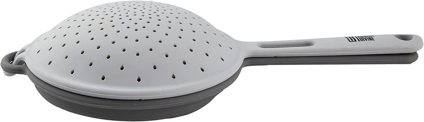 Cambridge Robert Irvine 2-in-1 Collapsible Colander, 0, BLACK