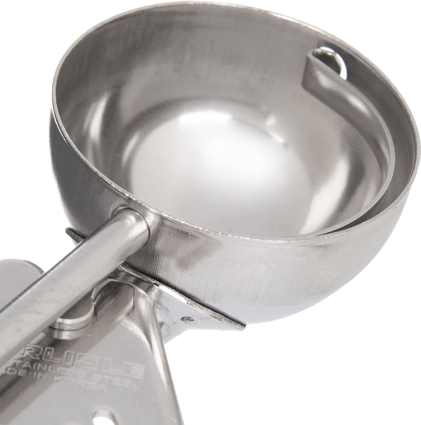 Carlisle FoodService Products 60300-30 Stainless Steel Portion Control Disher Scoop, 1.3 oz, Black, 1 Count