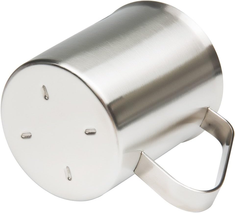 Stainless Steel Measuring Cup (16 Ounce/ 0.5 Liter- 2 Cup), Milk Frothing Pitcher, Steaming Pitcher, Milk Frothing Cup Jug with Marking with Handle for Espresso Machines, Latte Art