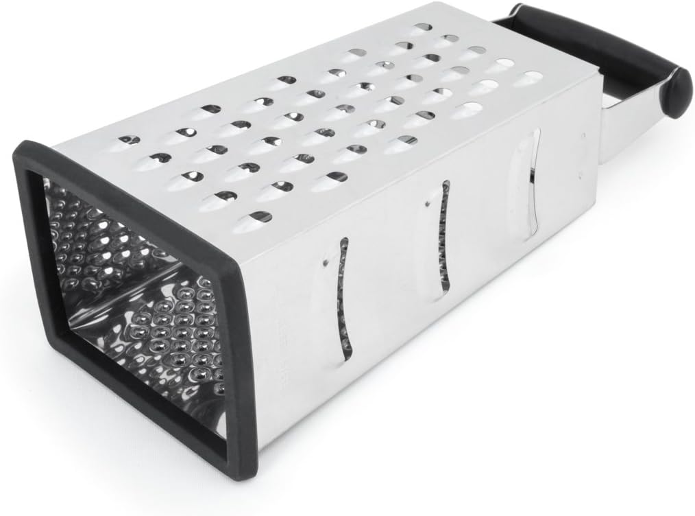 Fox Run 4-Sided Grater, Stainless Steel, 8-Inch