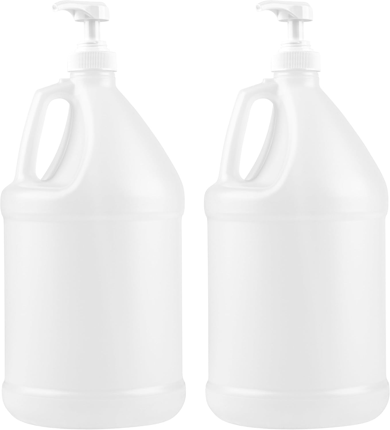 Kitchentoolz 1-Gallon Plastic Jug with Pump Dispenser - Ideal for Epoxy Resin, Laundry Detergent, Liquid Soap, Snow Cone Syrup, Batter