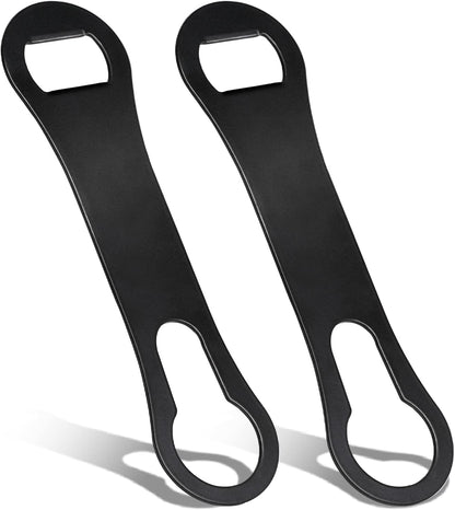 2 Pieces Bottle Opener and Pour Spout Remover Flat Bar Key for Bartenders Stainless Steel Speed Opener Multifunction Dog Bone Wine Bottle Opener for Home Kitchen Party and Bar