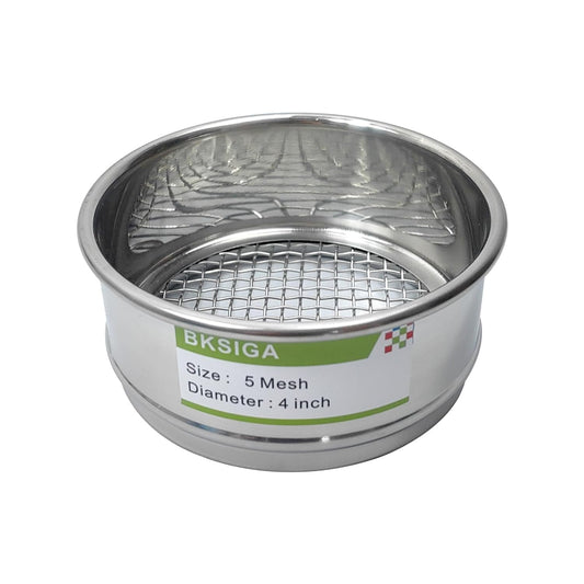 304 Stainless Steel Wire Cloth Lab Sieves, 300 Mesh Test Sieve, 4" Diameter Standard Analysis Sieve for Industrial Laboratory Homes