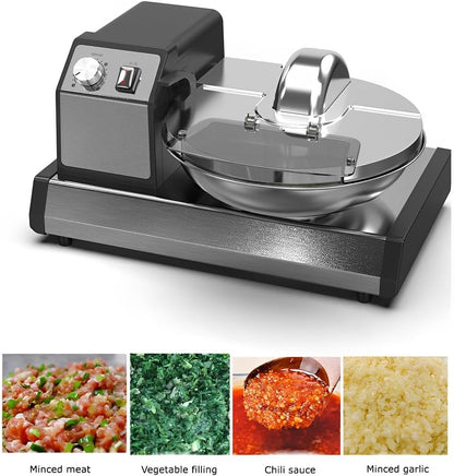 5.5 L Multifunction Meat Bowl Cutter 110V Mixer Commercial Electric Multi Function Chopper Food Shredder Processor Meat Bowl Cutter