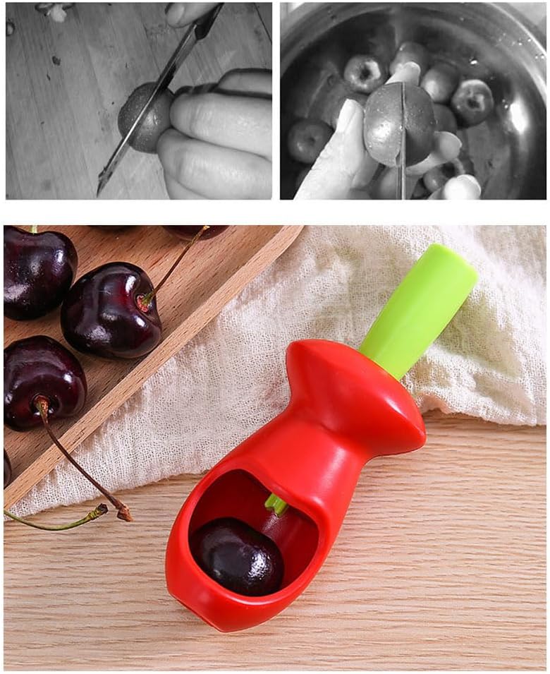 Hemoton Multifunctional Cherry Pitter Tool 5.11 Inch Fruit Core Remover Kitchen Gadget for Easy Cherry and Other Small Fruit Pit Removal