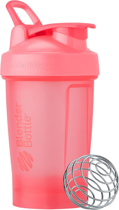 BlenderBottle Classic V2 Shaker Bottle Perfect for Protein Shakes and Pre Workout, 28-Ounce, Clear/Black