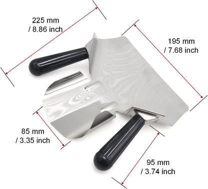 French Fry Scoop & Scooper - Polycarbonate Multipurpose Utility Scooper for Ice Candy Snacks & More