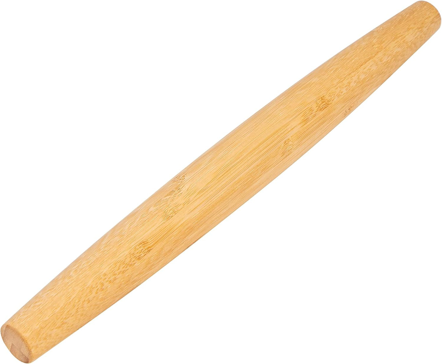 Classic French Rolling Pins Bamboo Wooden Rolling Pin for Baking Pizza Dough Pie Cookie, 13-Inch