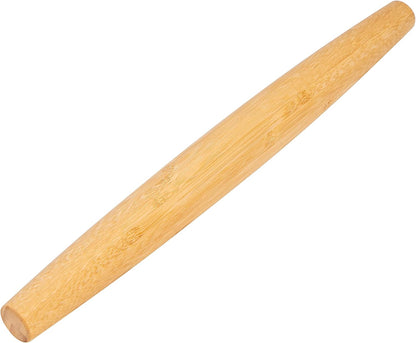 Classic French Rolling Pins Bamboo Wooden Rolling Pin for Baking Pizza Dough Pie Cookie, 13-Inch
