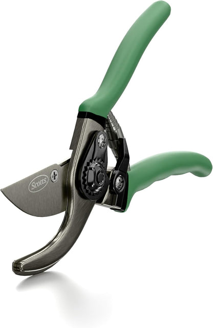 Scotts 8 in. All-Purpose Steel Garden Utility Shears with Serrated Blades – Comfort Grip Yard and Garden Scissors for Pruning Plants, Flowers, and Herbs