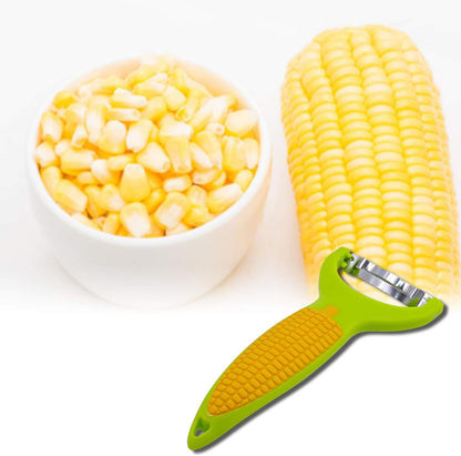 Corn Zipper 6" - Lovely Shape Ergonomic Kitchen Tool Corn Planer Cutter Cob Peeler Corn Stripper Kernel Cutter