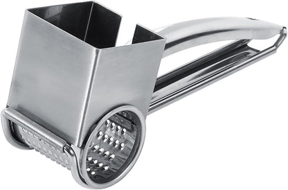 Rotary Cheese Grater Stainless Steel Handheld Rotary Cheese Shredder with 1 Drums Shred Tool