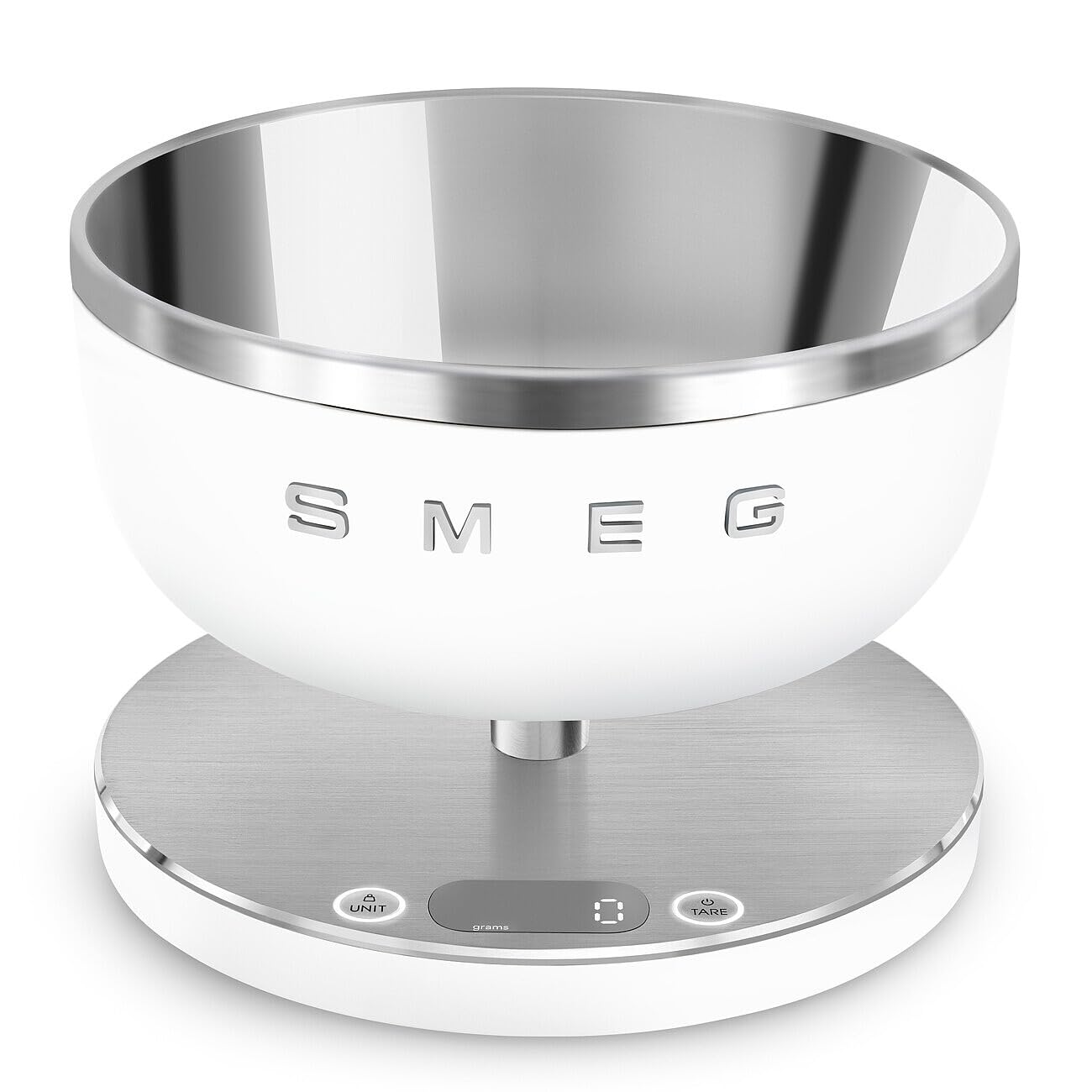 SMEG Contemporary Digital Kitchen Scale with Removable Bowl (Black)