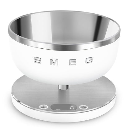 SMEG Contemporary Digital Kitchen Scale with Removable Bowl (Black)