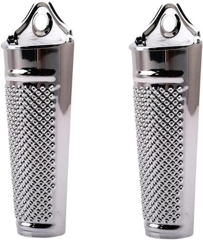 2Pcs Multifunctional Kitchen Stainless Steel Ginger Garlic Nutmeg Grater Nut Walnut Lemon Hand Planer Tool Lemon Professional Kitchen Tool