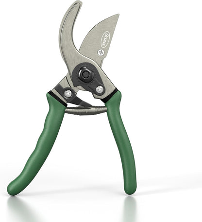Scotts 8 in. All-Purpose Steel Garden Utility Shears with Serrated Blades – Comfort Grip Yard and Garden Scissors for Pruning Plants, Flowers, and Herbs