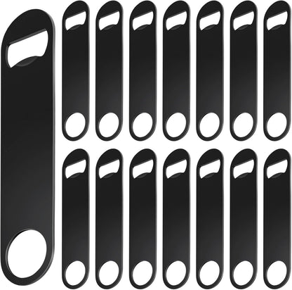 WEGAZ-5 Pack 7 Inches Large Colorful Beer Bottle Openers，Stainless Steel ﻿