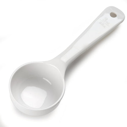 Carlisle FoodService Products 492104 Measure Miser Solid Measuring Spoon with Short Handle, 1 Ounce, Yellow