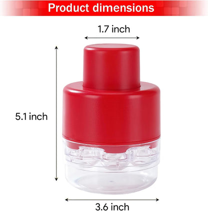 7-in-1 Cherry Pitter Tool - Portable Push-Down Cherries Seed Remover, No Handle Design for Kitchen, Picnics