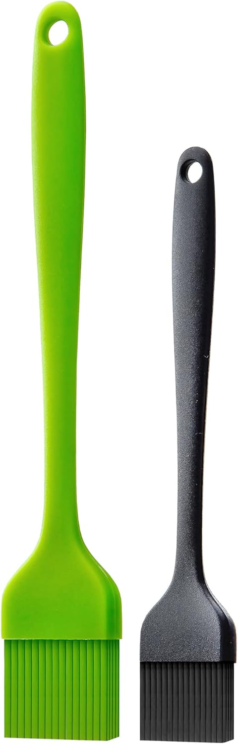 Silicone Basting Pastry Brush for Baking Cooking Bbq Grill Spread Oil Butter Sauce 2 Pack