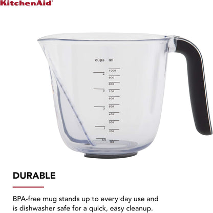 KitchenAid KQ298OSOBA Gourmet Set of 3 Measuring Jugs, Onyx