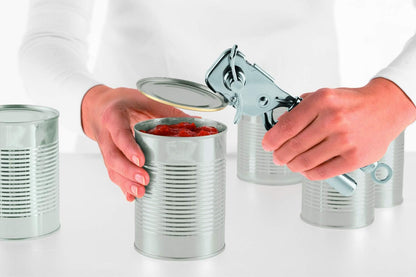 Rösle 12757 Stainless Steel Manual Can Opener with Pliers Grip Opens Can at Seam 7.9 in.