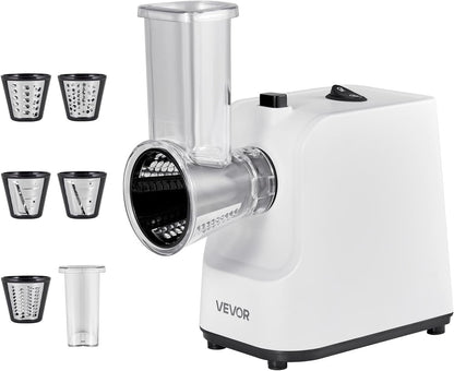 VEVOR Electric Vegetable Slicer, 0-0.5"/0-12mm Thickness Adjustable Commercial Slicer Machine, Convertible to Manual, Stainless Steel Food Cutter Slicing Machine, for Potato, Lemon, Tomato, Apple
